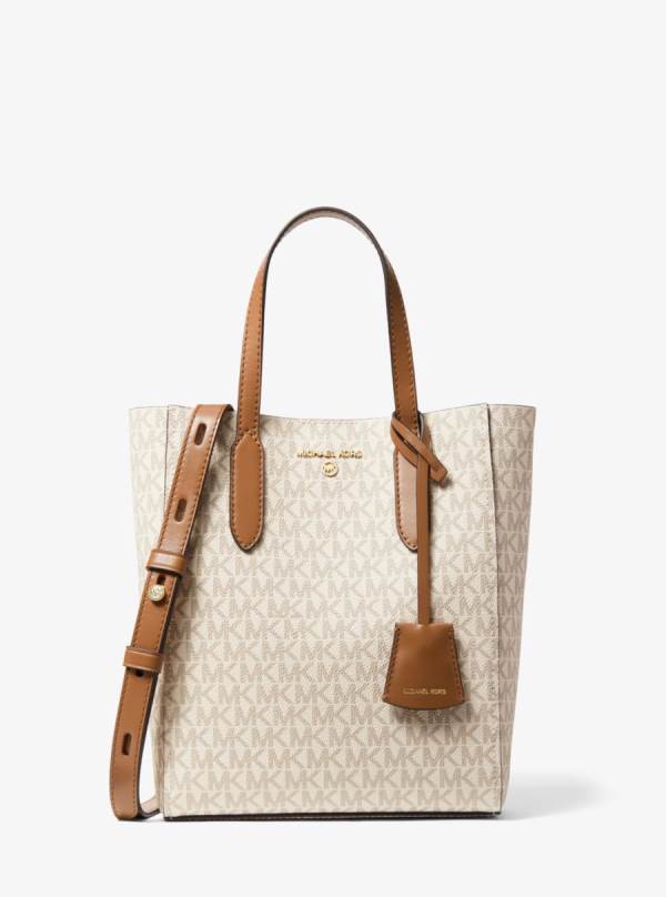 Damske Prenosná Taška Michael Kors Sinclair Small Logo Hnedožltý Hnede - Kabelky Michael Kors Nejlevnejsi | SQMRG-3594